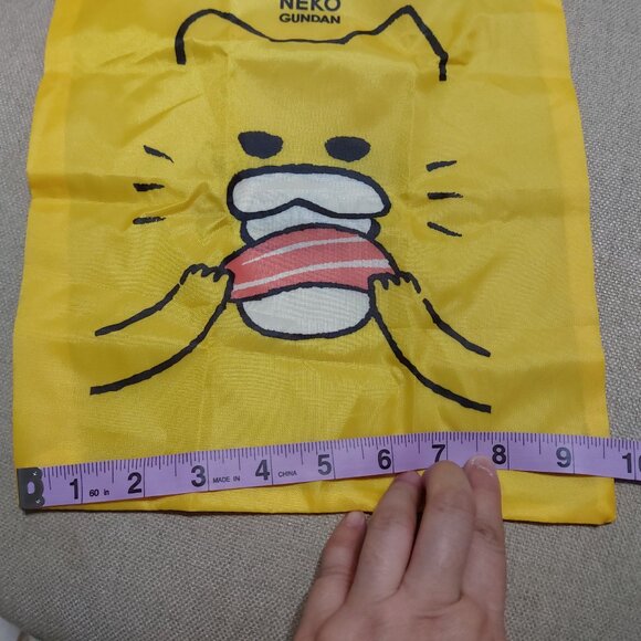 Sanrio raneko Gundan Marche Sushiro Collaboration Piece Set Nora Neko TOTE BAG - Picture 4 of 9